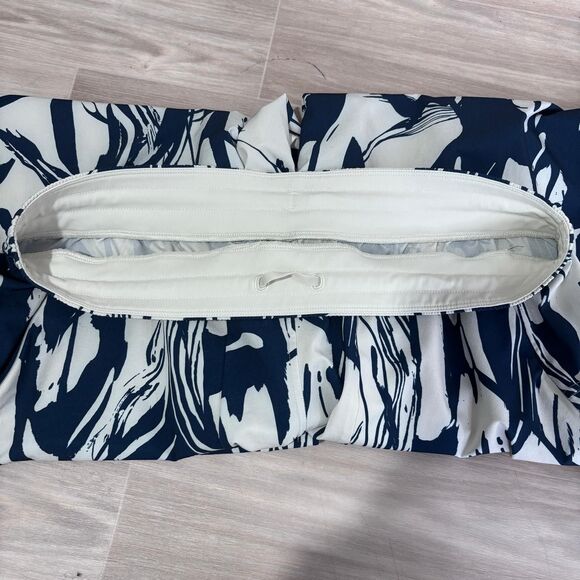 Lululemon Swift Mid-Rise Wide Leg Pant Sz 12 Whimsical Meld Wp Bone Mineral Blue - Picture 13 of 15